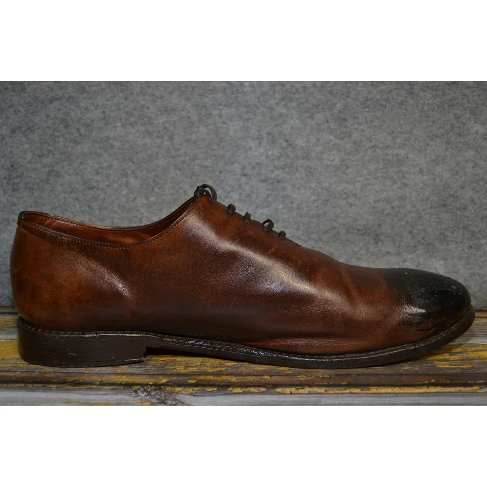 Allen Edmonds Mackenzie Shoes Mens 13 B Brown Leather Cap Toe Oxford Dress USA